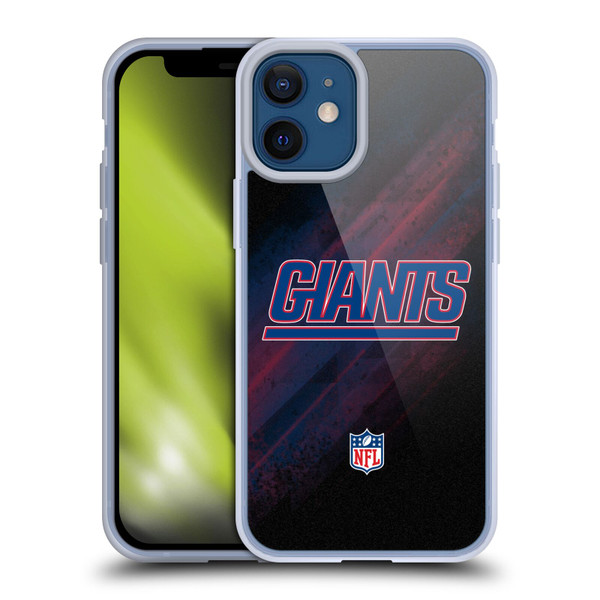 NFL New York Giants Logo Blur Soft Gel Case for Apple iPhone 12 Mini