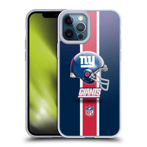 NFL New York Giants Logo Helmet Soft Gel Case for Apple iPhone 12 Pro Max