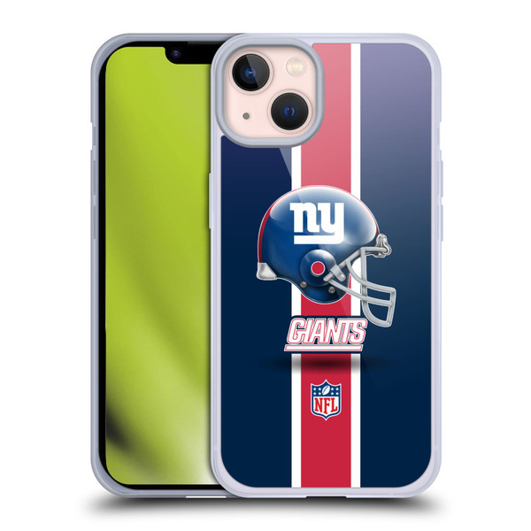 NFL New York Giants Logo Helmet Soft Gel Case for Apple iPhone 13