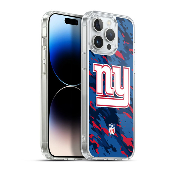 NFL New York Giants Logo Camou Soft Gel Case for Apple iPhone 13 Pro Max & MagSafe