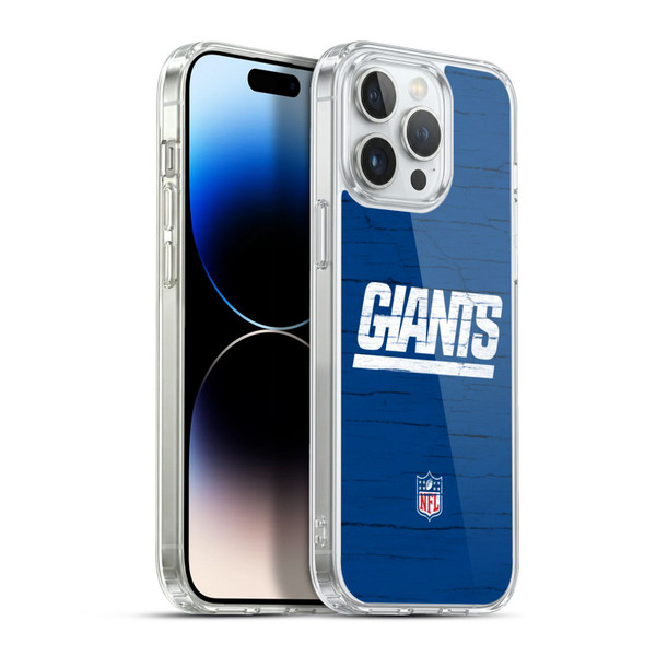 NFL New York Giants Logo Distressed Look Soft Gel Case for Apple iPhone 13 Pro Max & MagSafe