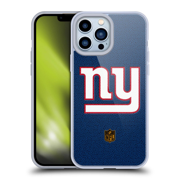 NFL New York Giants Logo Football Soft Gel Case for Apple iPhone 13 Pro Max