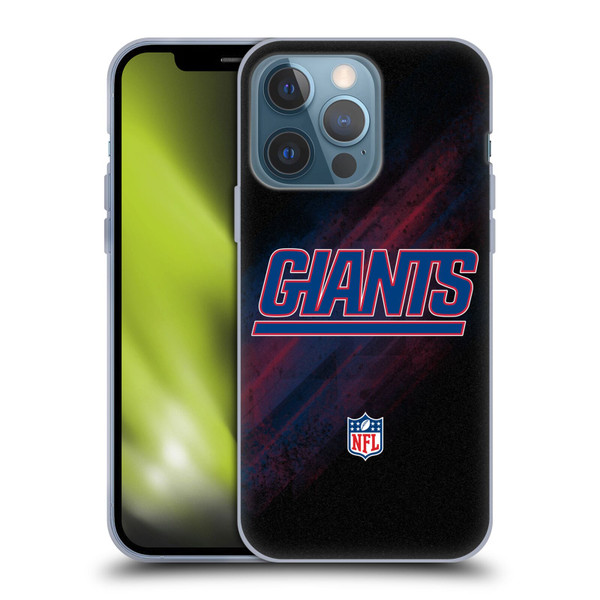 NFL New York Giants Logo Blur Soft Gel Case for Apple iPhone 13 Pro