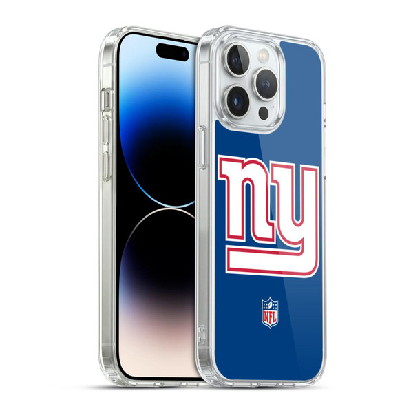 NFL New York Giants Logo Plain Soft Gel Case for Apple iPhone 14 Pro Max & MagSafe