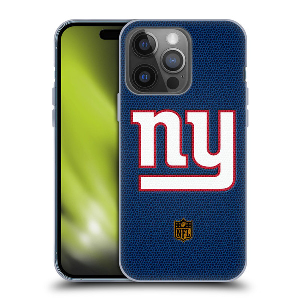 NFL New York Giants Logo Football Soft Gel Case for Apple iPhone 14 Pro