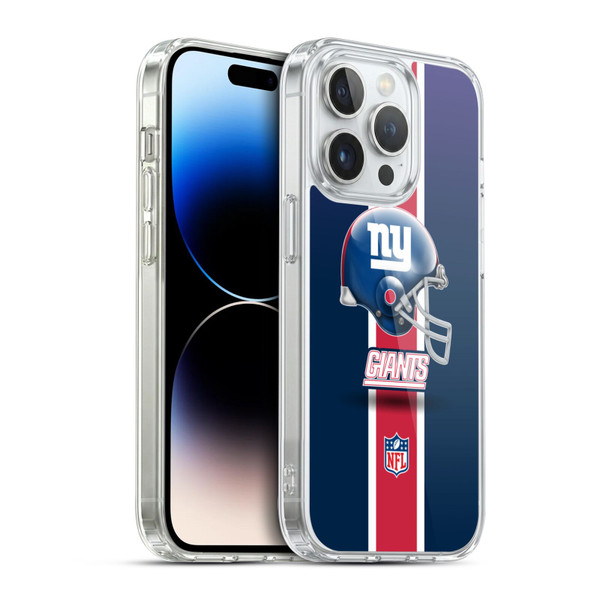 NFL New York Giants Logo Helmet Soft Gel Case for Apple iPhone 14 Pro & MagSafe