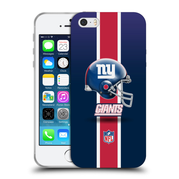 NFL New York Giants Logo Helmet Soft Gel Case for Apple iPhone 5 / 5s / iPhone SE 2016