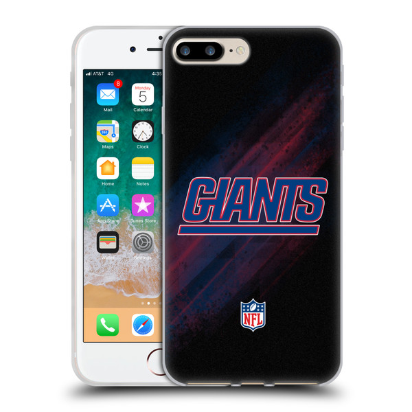 NFL New York Giants Logo Blur Soft Gel Case for Apple iPhone 7 Plus / iPhone 8 Plus
