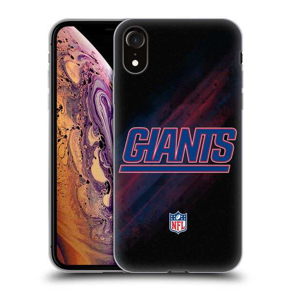 NFL New York Giants Logo Blur Soft Gel Case for Apple iPhone XR
