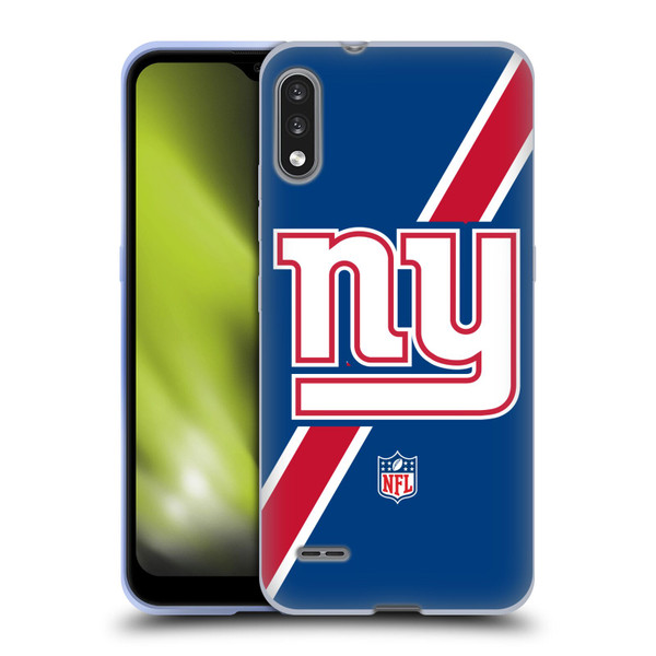 NFL New York Giants Logo Stripes Soft Gel Case for LG K22