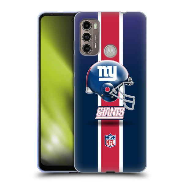 NFL New York Giants Logo Helmet Soft Gel Case for Motorola Moto G60 / Moto G40 Fusion