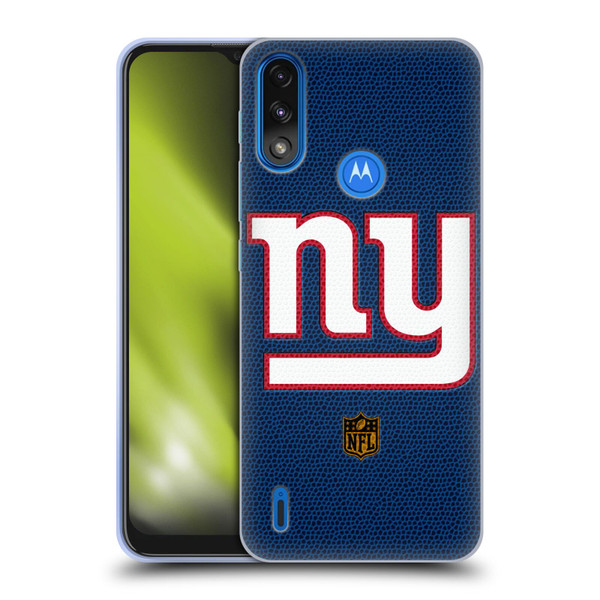 NFL New York Giants Logo Football Soft Gel Case for Motorola Moto E7 Power / Moto E7i Power