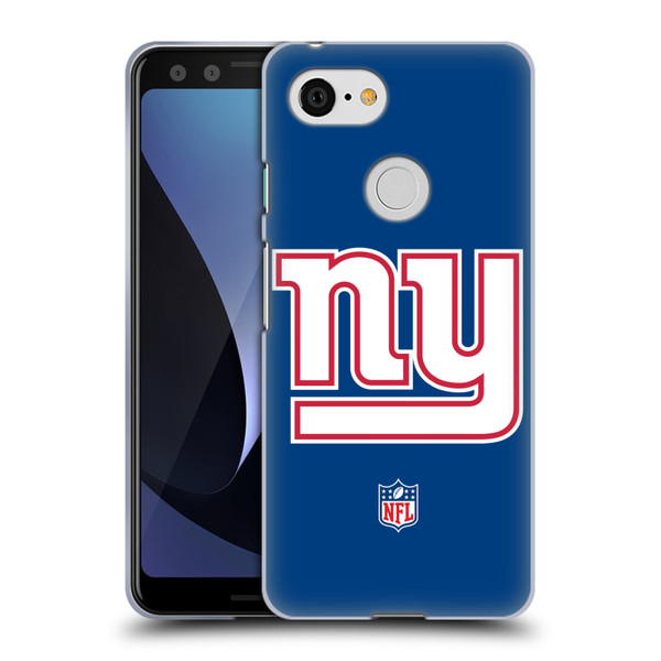 NFL New York Giants Logo Plain Soft Gel Case for Google Pixel 3