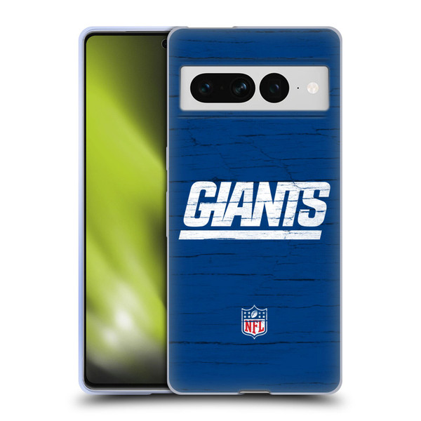 NFL New York Giants Logo Distressed Look Soft Gel Case for Google Pixel 7 Pro