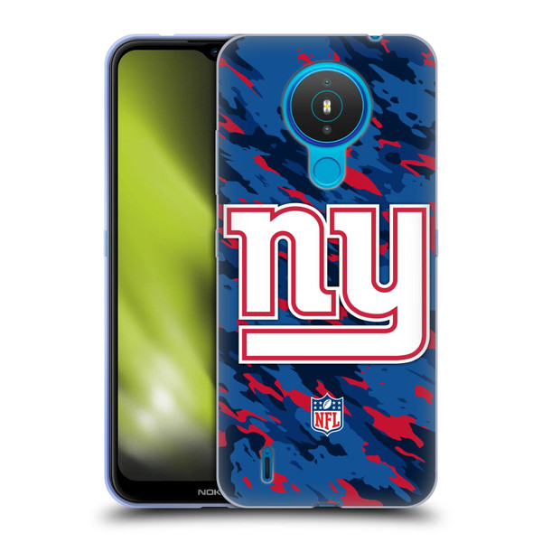 NFL New York Giants Logo Camou Soft Gel Case for Nokia 1.4