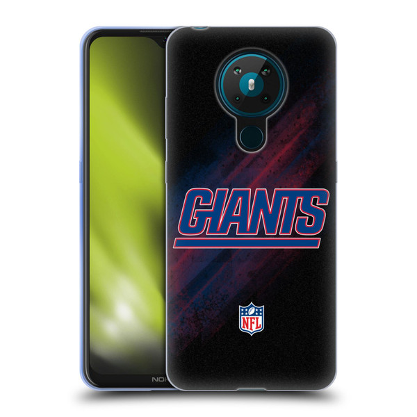 NFL New York Giants Logo Blur Soft Gel Case for Nokia 5.3