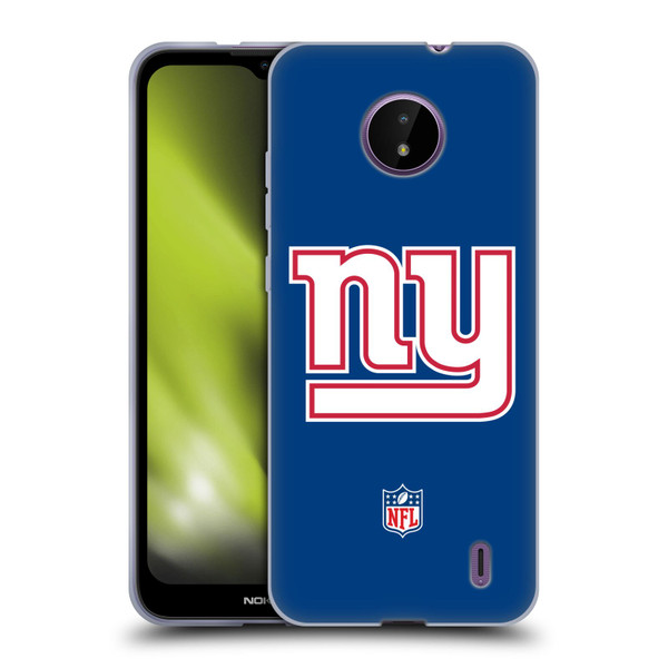 NFL New York Giants Logo Plain Soft Gel Case for Nokia C10 / C20