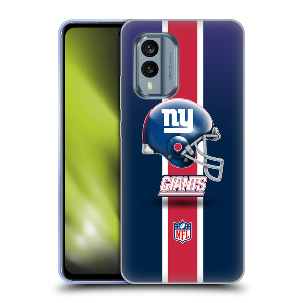 NFL New York Giants Logo Helmet Soft Gel Case for Nokia X30