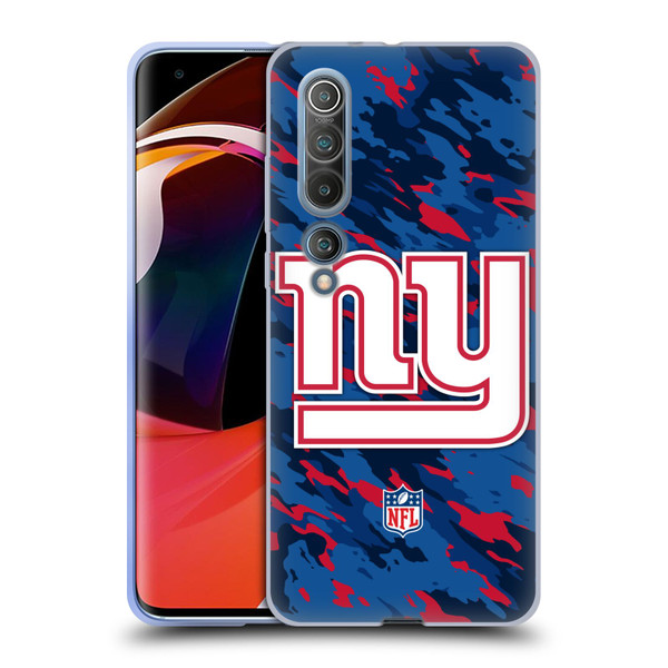 NFL New York Giants Logo Camou Soft Gel Case for Xiaomi Mi 10 5G / Mi 10 Pro 5G