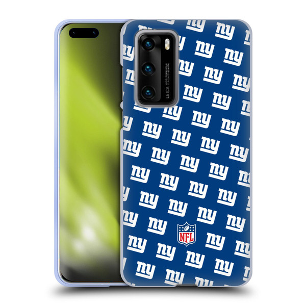 NFL New York Giants Artwork Patterns Soft Gel Case for Huawei P40 5G