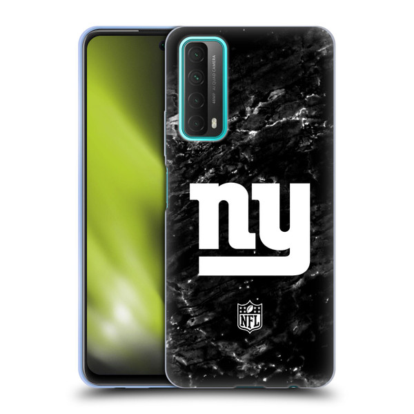 NFL New York Giants Artwork Marble Soft Gel Case for Huawei P Smart (2021)
