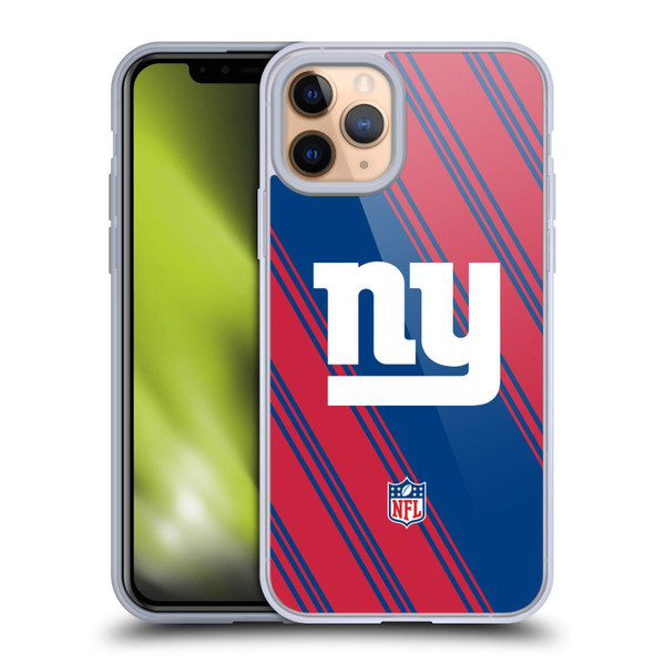 NFL New York Giants Artwork Stripes Soft Gel Case for Apple iPhone 11 Pro