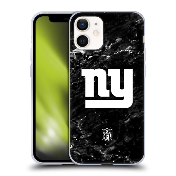 NFL New York Giants Artwork Marble Soft Gel Case for Apple iPhone 12 Mini