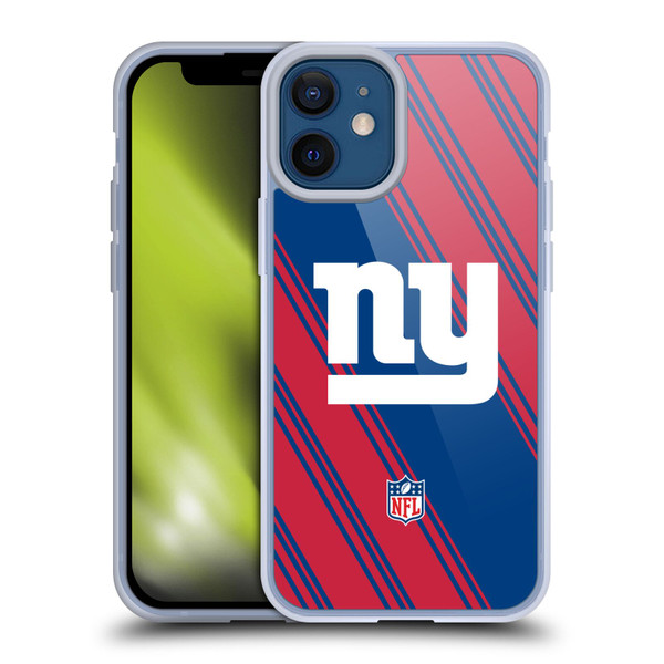 NFL New York Giants Artwork Stripes Soft Gel Case for Apple iPhone 12 Mini
