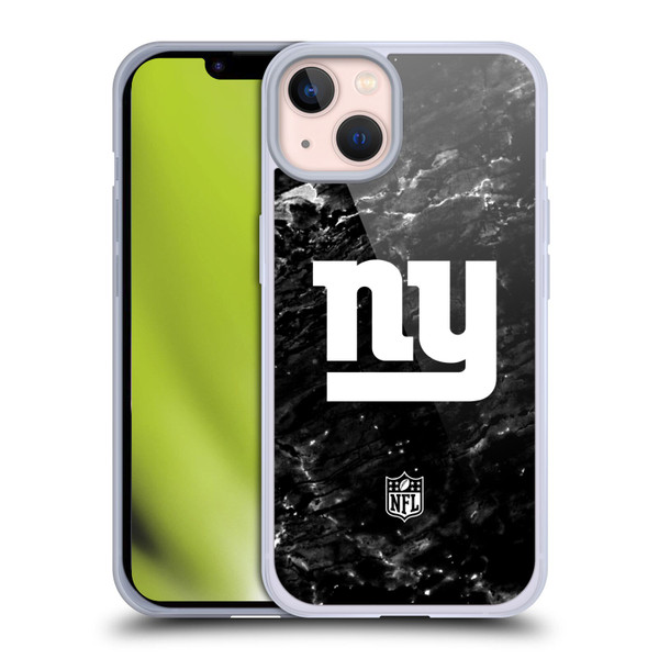 NFL New York Giants Artwork Marble Soft Gel Case for Apple iPhone 13
