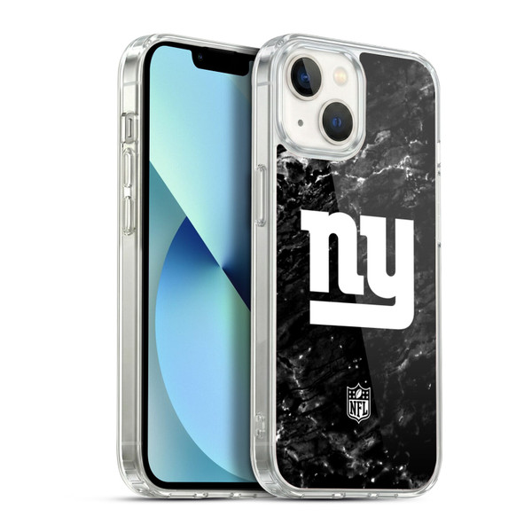 NFL New York Giants Artwork Marble Soft Gel Case for Apple iPhone 13