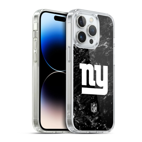 NFL New York Giants Artwork Marble Soft Gel Case for Apple iPhone 13 Pro & MagSafe