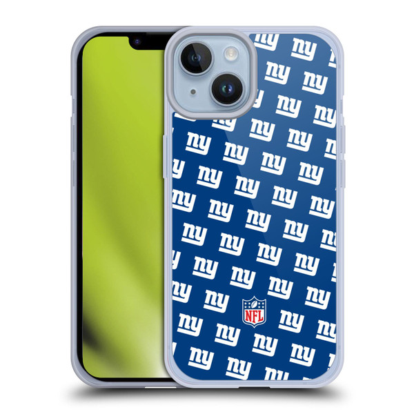 NFL New York Giants Artwork Patterns Soft Gel Case for Apple iPhone 14
