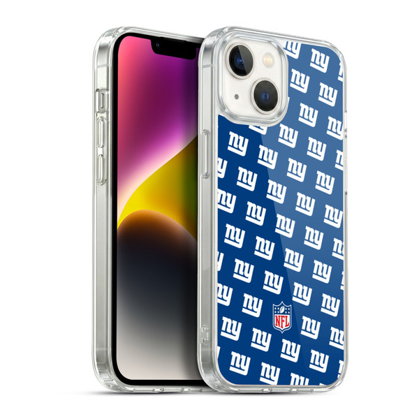 NFL New York Giants Artwork Patterns Soft Gel Case for Apple iPhone 14