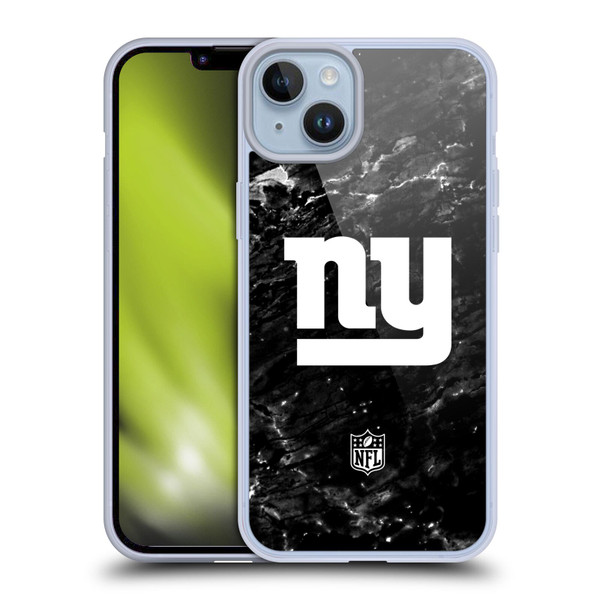 NFL New York Giants Artwork Marble Soft Gel Case for Apple iPhone 14 Plus