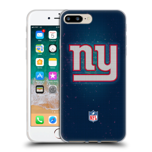 NFL New York Giants Artwork LED Soft Gel Case for Apple iPhone 7 Plus / iPhone 8 Plus