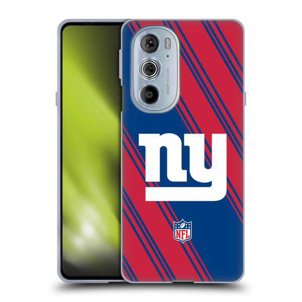 NFL New York Giants Artwork Stripes Soft Gel Case for Motorola Edge X30