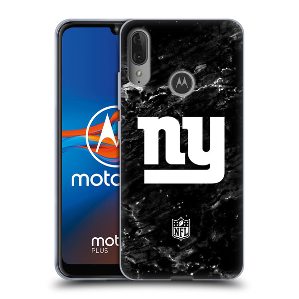 NFL New York Giants Artwork Marble Soft Gel Case for Motorola Moto E6 Plus