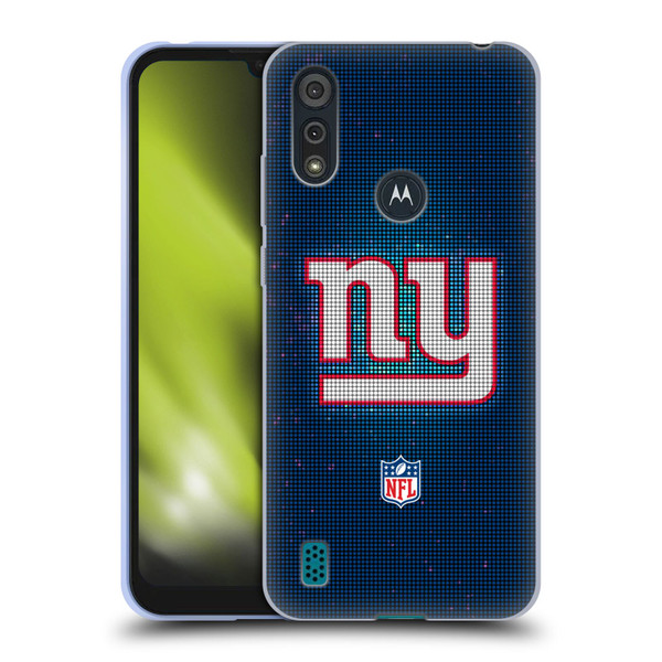 NFL New York Giants Artwork LED Soft Gel Case for Motorola Moto E6s (2020)
