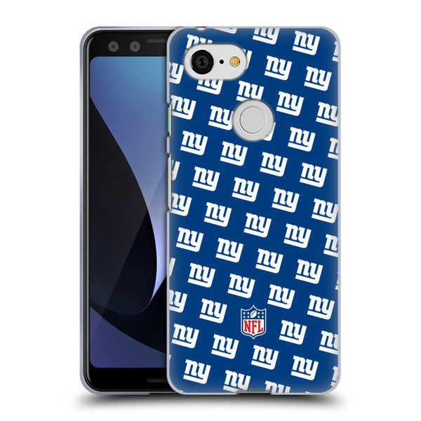 NFL New York Giants Artwork Patterns Soft Gel Case for Google Pixel 3