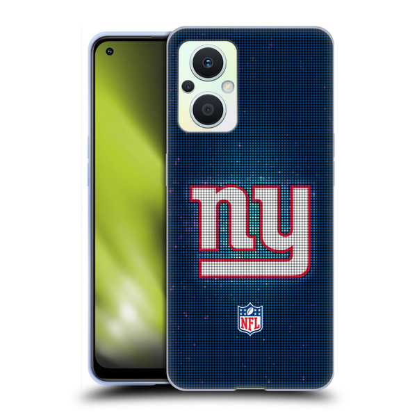 NFL New York Giants Artwork LED Soft Gel Case for OPPO Reno8 Lite