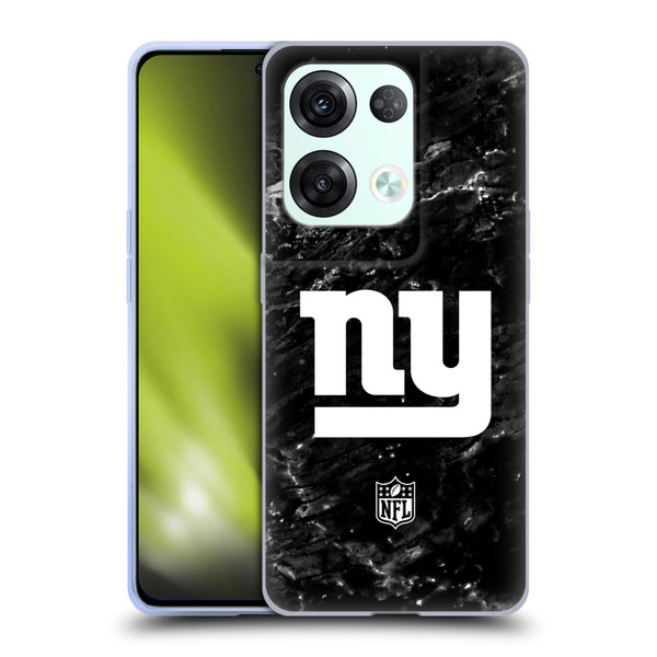 NFL New York Giants Artwork Marble Soft Gel Case for OPPO Reno8 Pro