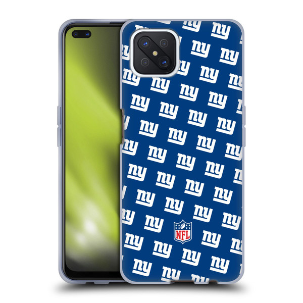NFL New York Giants Artwork Patterns Soft Gel Case for OPPO Reno4 Z 5G