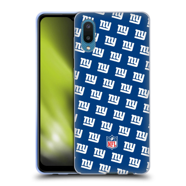 NFL New York Giants Artwork Patterns Soft Gel Case for Samsung Galaxy A02/M02 (2021)