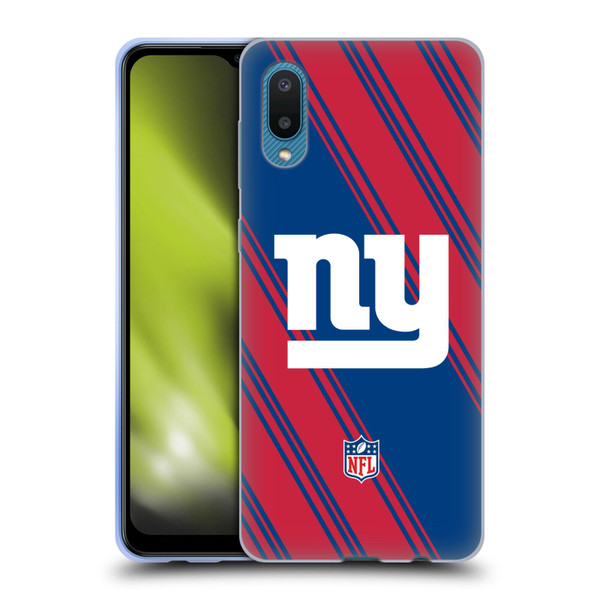 NFL New York Giants Artwork Stripes Soft Gel Case for Samsung Galaxy A02/M02 (2021)