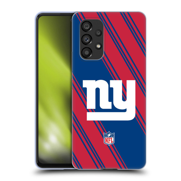 NFL New York Giants Artwork Stripes Soft Gel Case for Samsung Galaxy A53 5G (2022)