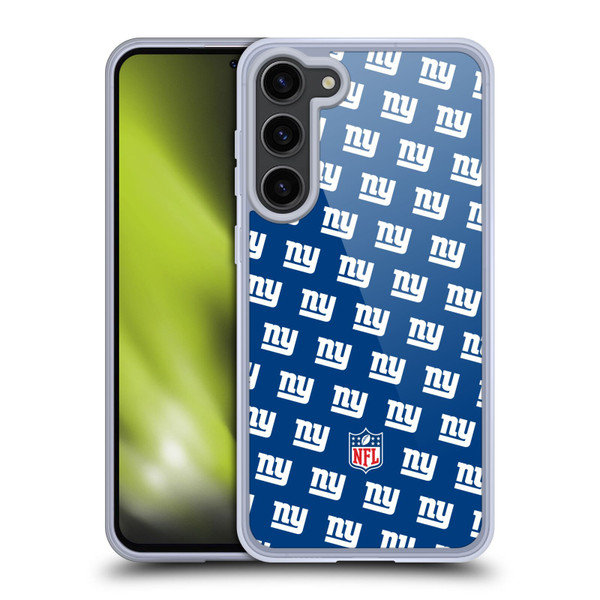NFL New York Giants Artwork Patterns Soft Gel Case for Samsung Galaxy S23+ 5G