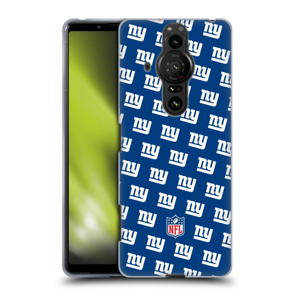 NFL New York Giants Artwork Patterns Soft Gel Case for Sony Xperia Pro-I