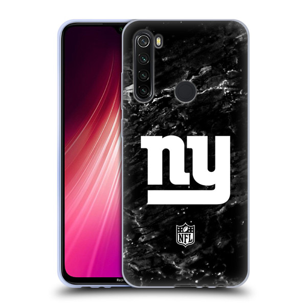 NFL New York Giants Artwork Marble Soft Gel Case for Xiaomi Redmi Note 8T