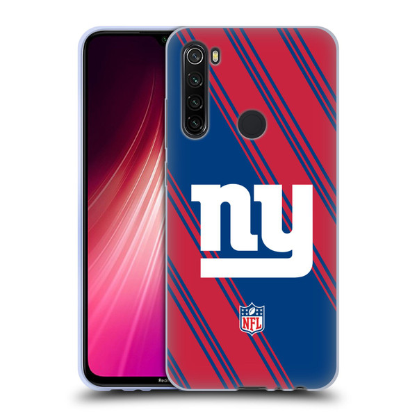 NFL New York Giants Artwork Stripes Soft Gel Case for Xiaomi Redmi Note 8T