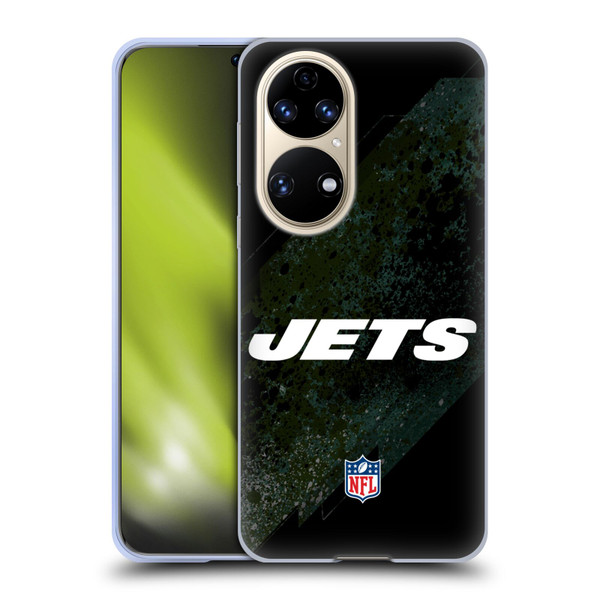 NFL New York Jets Logo Blur Soft Gel Case for Huawei P50